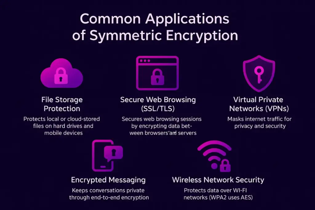 symmetric encryption applications